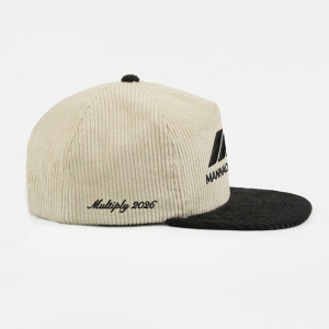 Embroidered Cap Black/White - Image 2