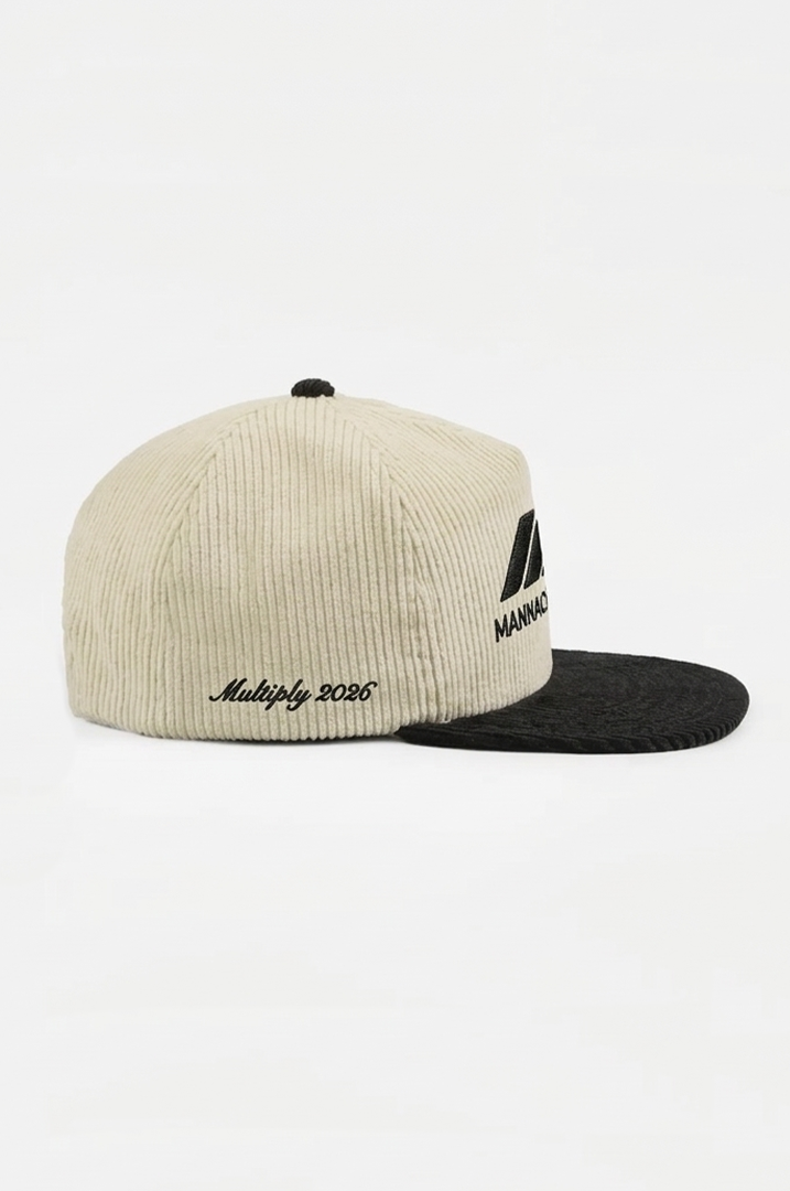 Embroidered Cap Black/White - Image 2