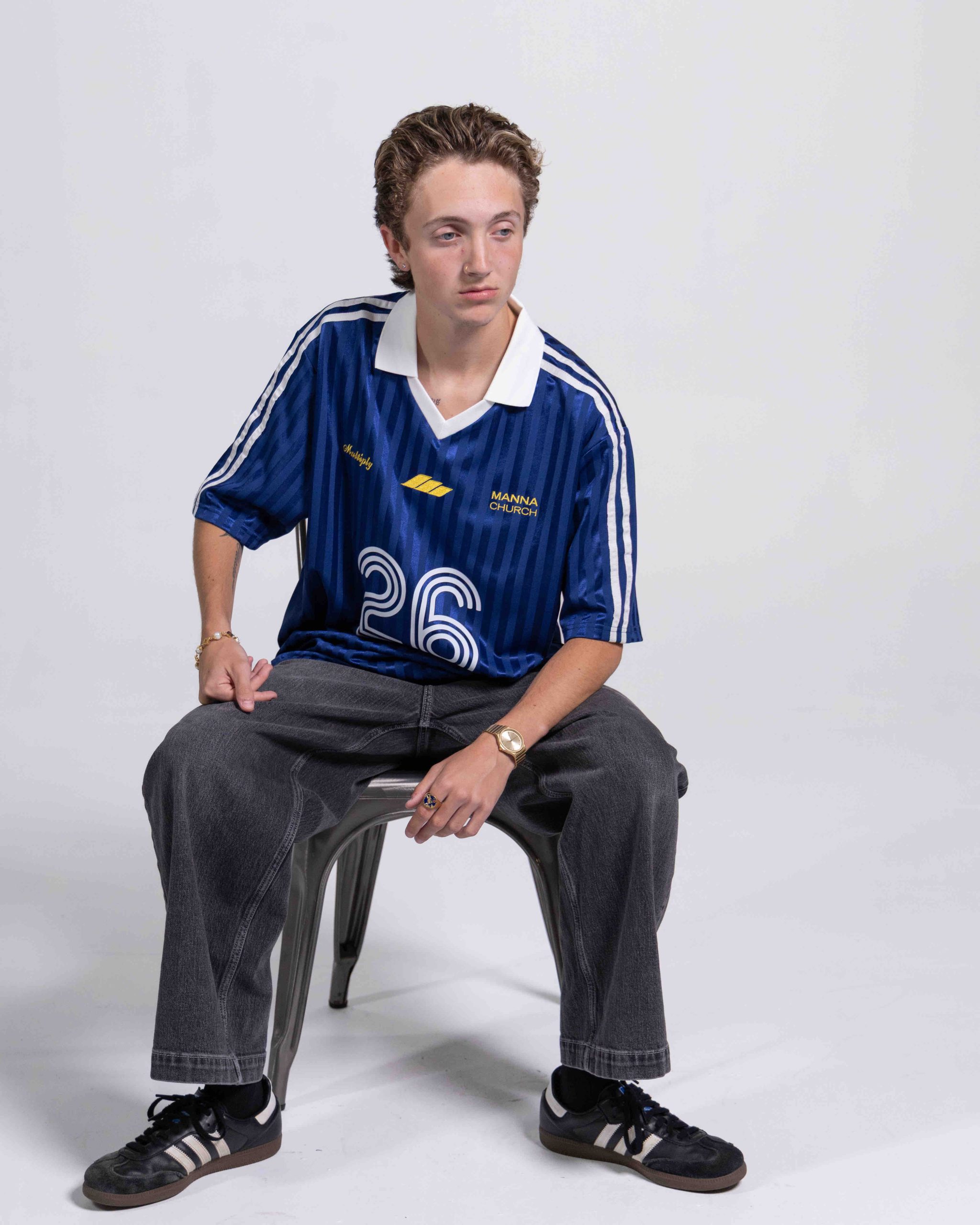 Collar Striped Jersey - Image 5