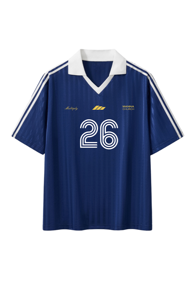 Collar Striped Jersey