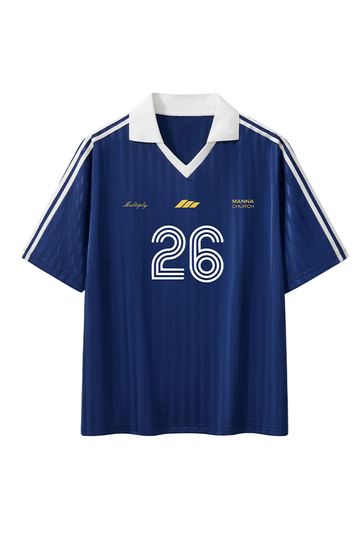 Collar Striped Jersey - Image 1
